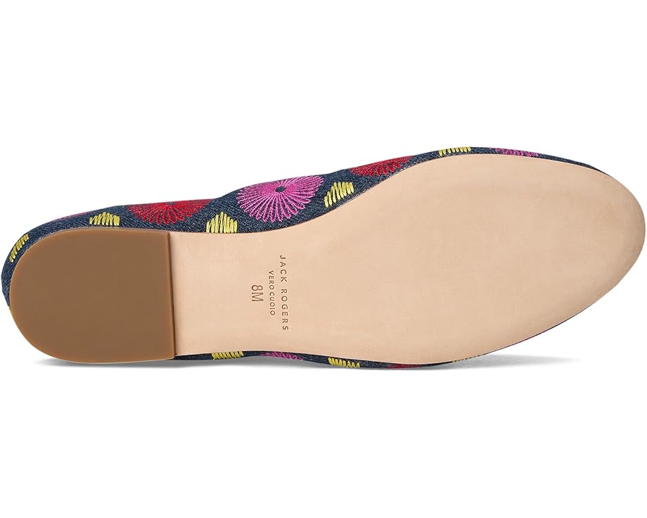 Jack Rogers Bettie Flower Ballet - Denim - Bottom View