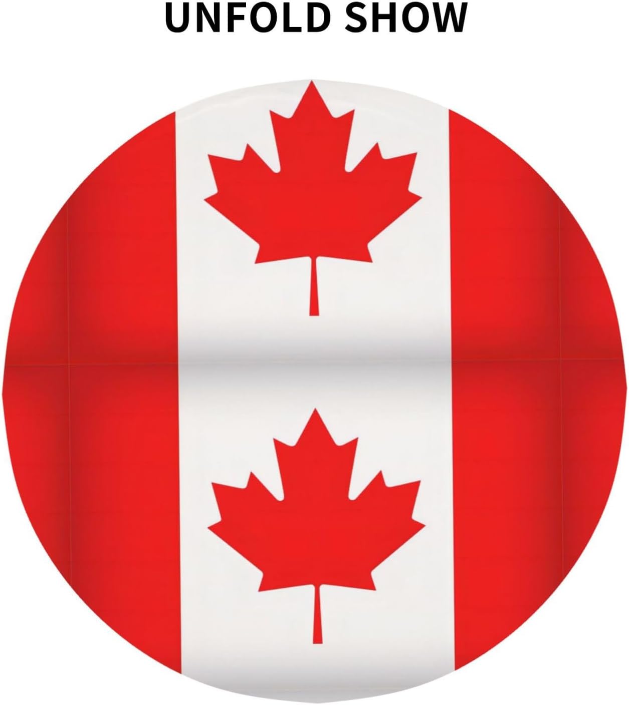 Canadian Flag Print Wrinkle Free Dining Table Cover for Birthday Party Farmhouse Tablecloths Up to 60 x 60 Inches