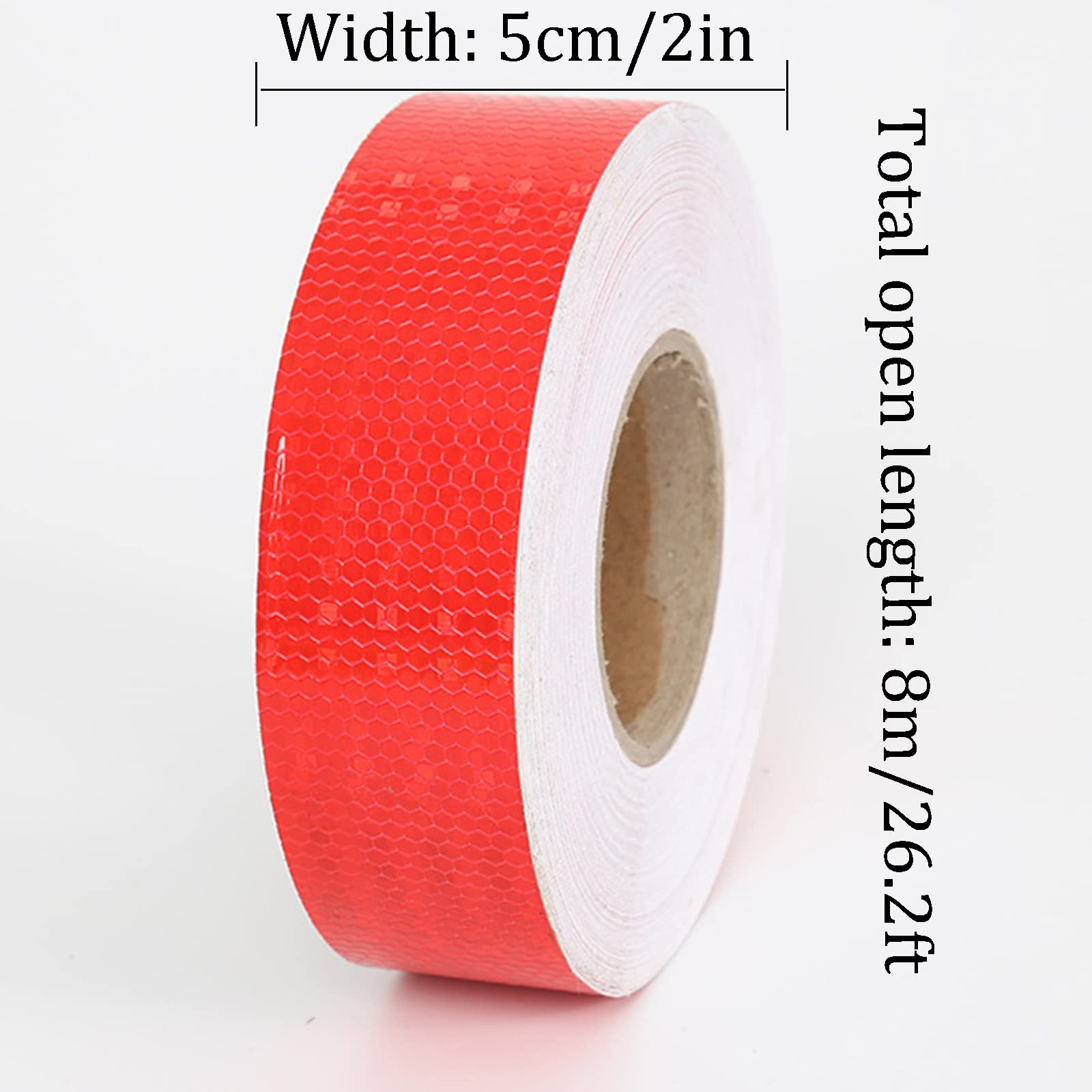 10 Rolle Reflektorband,5CM×8M Reflektorband Selbstklebend,Reflektorband Mit Wabenmuster,Warnklebeband Conspicuity Nacht Reflektor Streifen Tape,Warnband Für Fahrrad, Wagen, Caravan,H