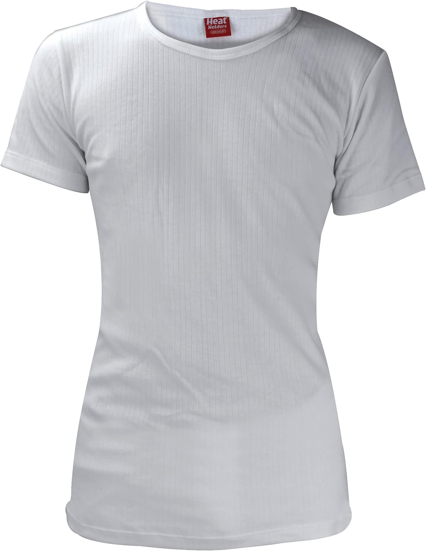 Mens Winter Warm Thermal Underwear Short Sleeve Vest Top Shirt (Medium: 38-40" Chest, White)