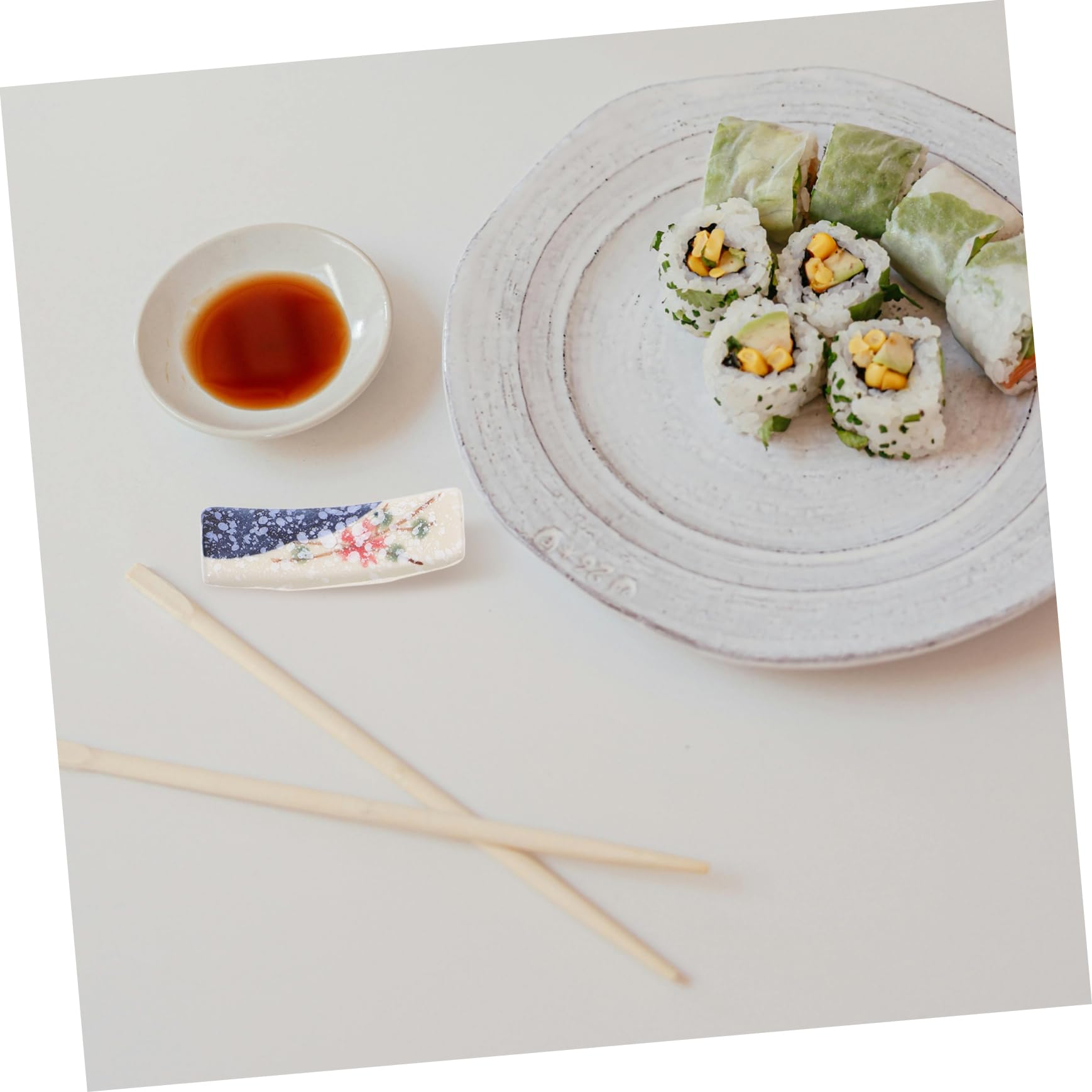 Luxshiny 4 Pezzi Poggia Bacchette In Ceramica Supporti Per Bacchette