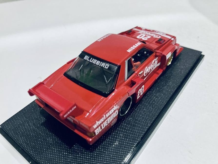 ミニカー1/43 コカ・コーラ ブルーバード スーパーシルエット 82年式 赤 コカ・コーラ ブルーバード スーパーシルエット 82年（赤