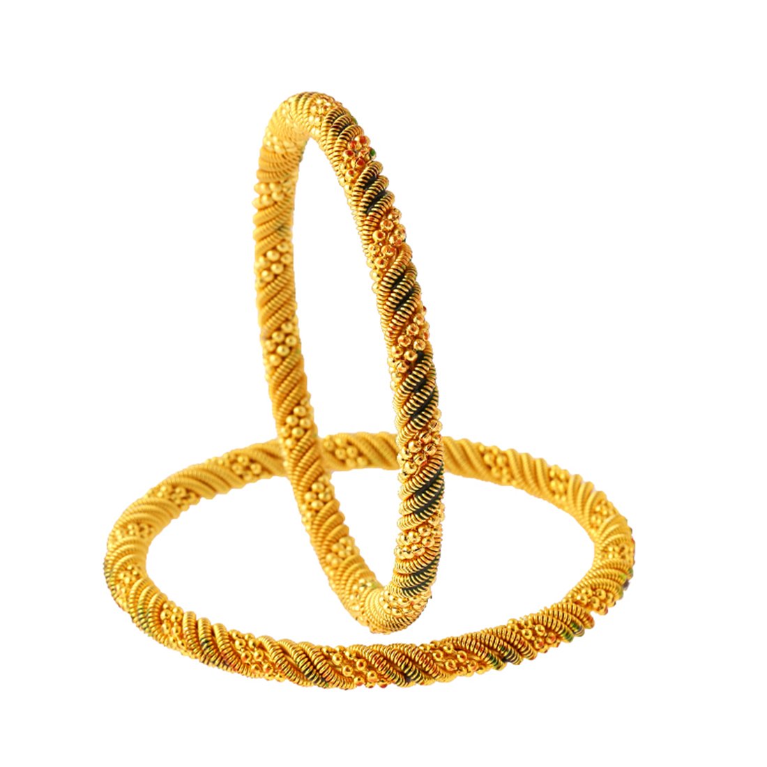 ZENEME Traditional Gold Plated Designer Bangles Jewellery For Women & Girls (2.4) (B06WW64YDN) Amazon Price History, Amazon Price Tracker