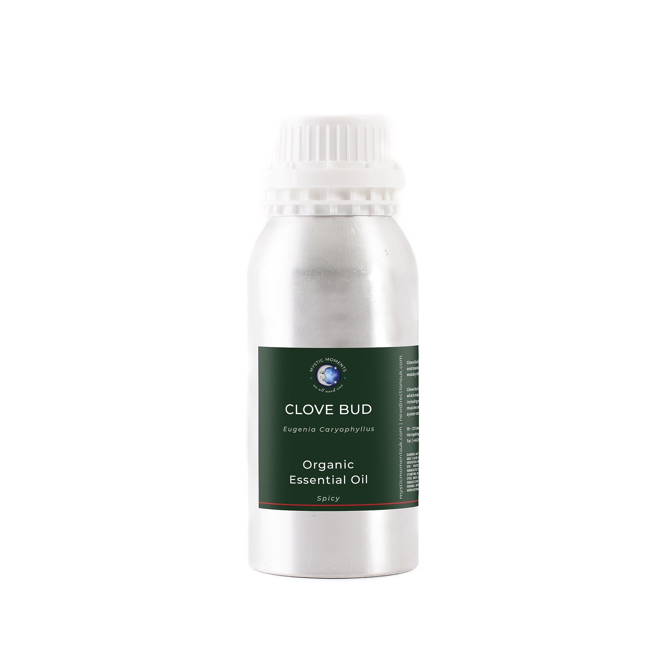 Mystic Moments | Organiczny Olejek eteryczny Pąk goździka | 500g | Eugenia caryophyllata nadaje dyfuzorom, mieszankom olejków i kompozycjom zapachowym aromat ciepły korzenny, łagodny ambience.