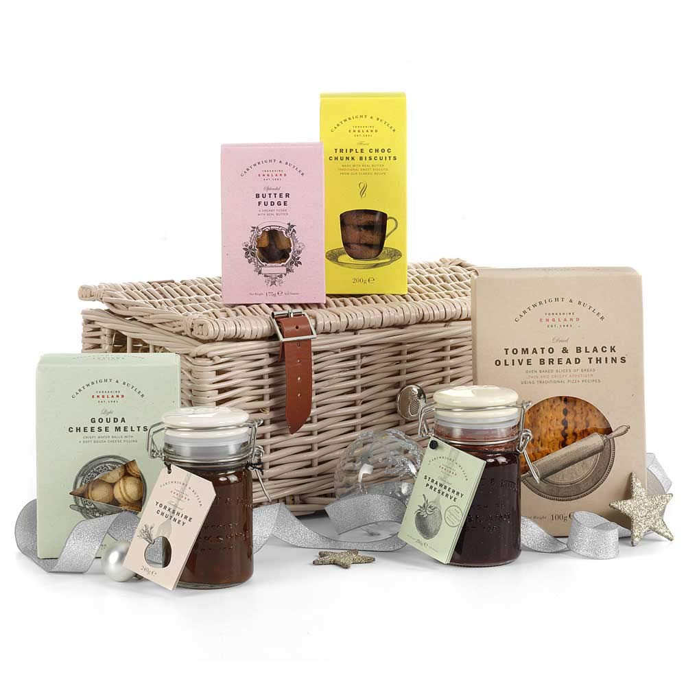 Cartwright & Butler | Ripon Wicker Basket Hamper | Kosz na żywność | Dzień Matki | Luksusowe kosze upominkowe | Wszystkiego najlepszego z okazji urodzin | Rocznica | Dziękuję | Gratulacje