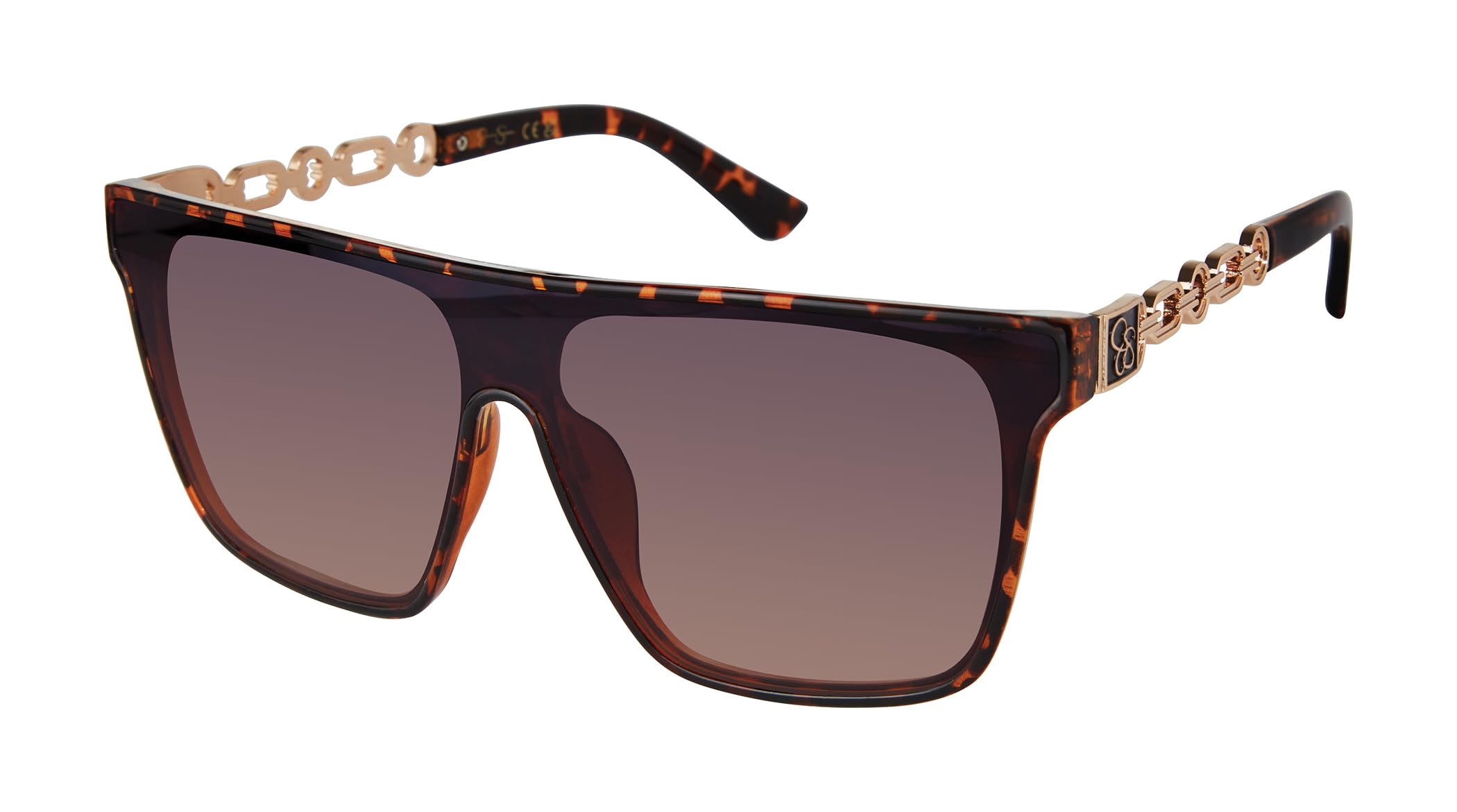 Jessica Simpson Damskie J6194 modne kwadratowe okulary przeciwsłoneczne z ochroną UV400. Prezenty dla niej, 148 mm