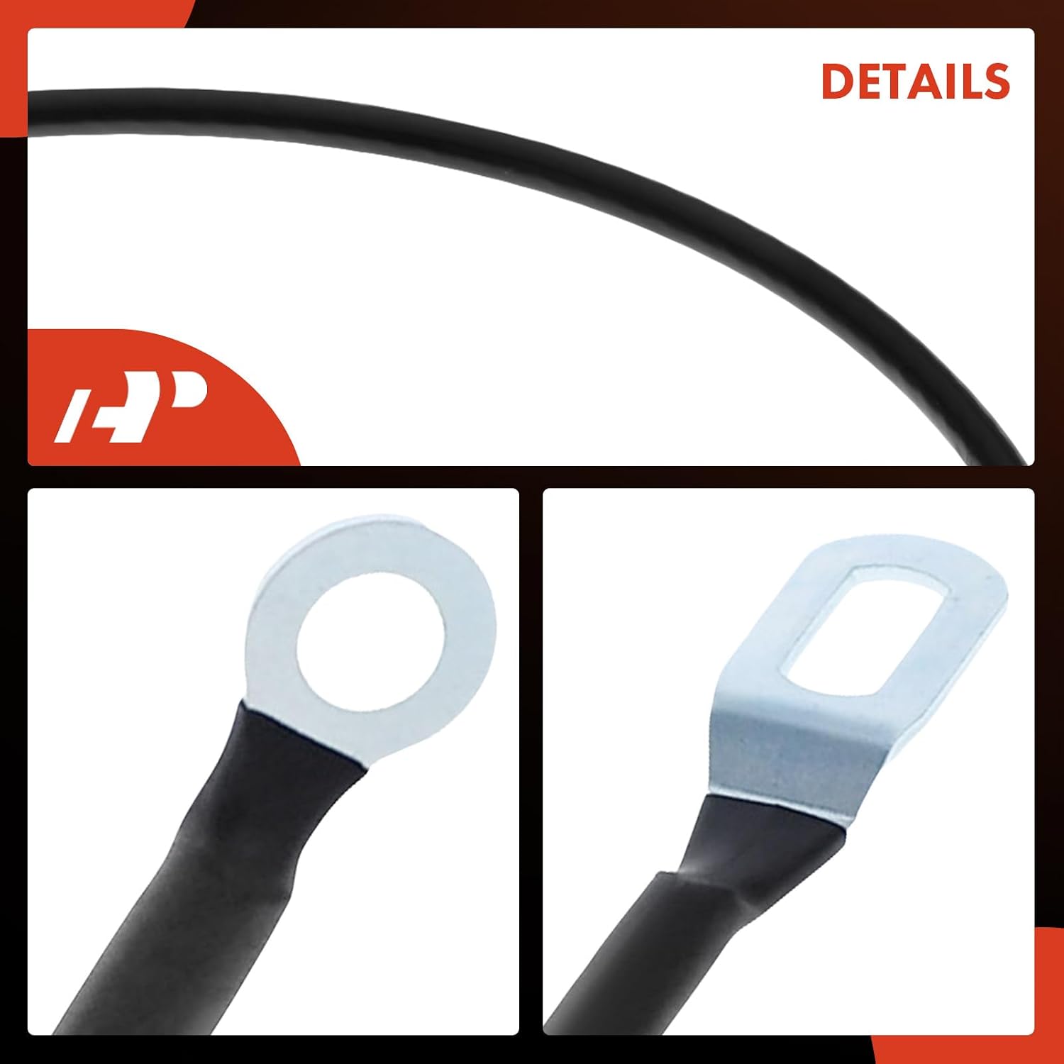 A-Premium Tailgate Support Cable Compatible with Toyota Tacoma 1995-2004, 14.56 Inch, Rear Tailgate Driver or Passenger Side, Replace# 6577004030