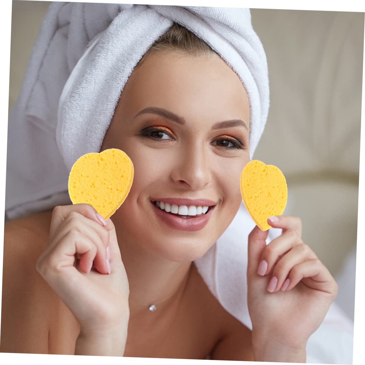 PartyKindom 45pcs Makeup Sponge Facial Sponges Cleaning Sponges Portable Facial Sponge Face Cleansing Sponge Face Cleaning Puff Sponge for Face Cleaning Makeup Sponge Wood Pulp Cotton