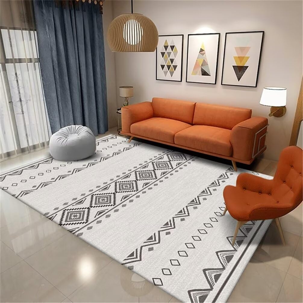 Tapis résistant aux taches pour chambre enfant et ado gris