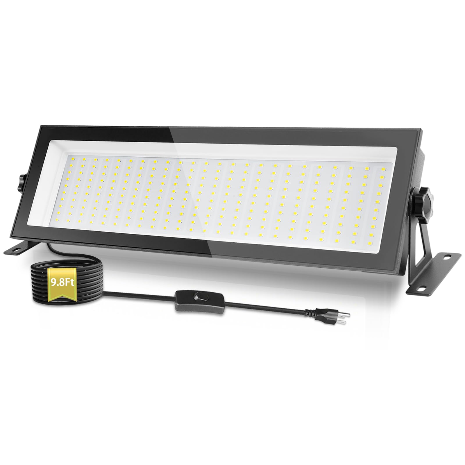 150 W 16000 lm 5000 K LED High Bay Light LED High Bay Waterproof Flood Light IP66 Outdoor Cable 10ft for Workshop, Patio, Garaż, Installation