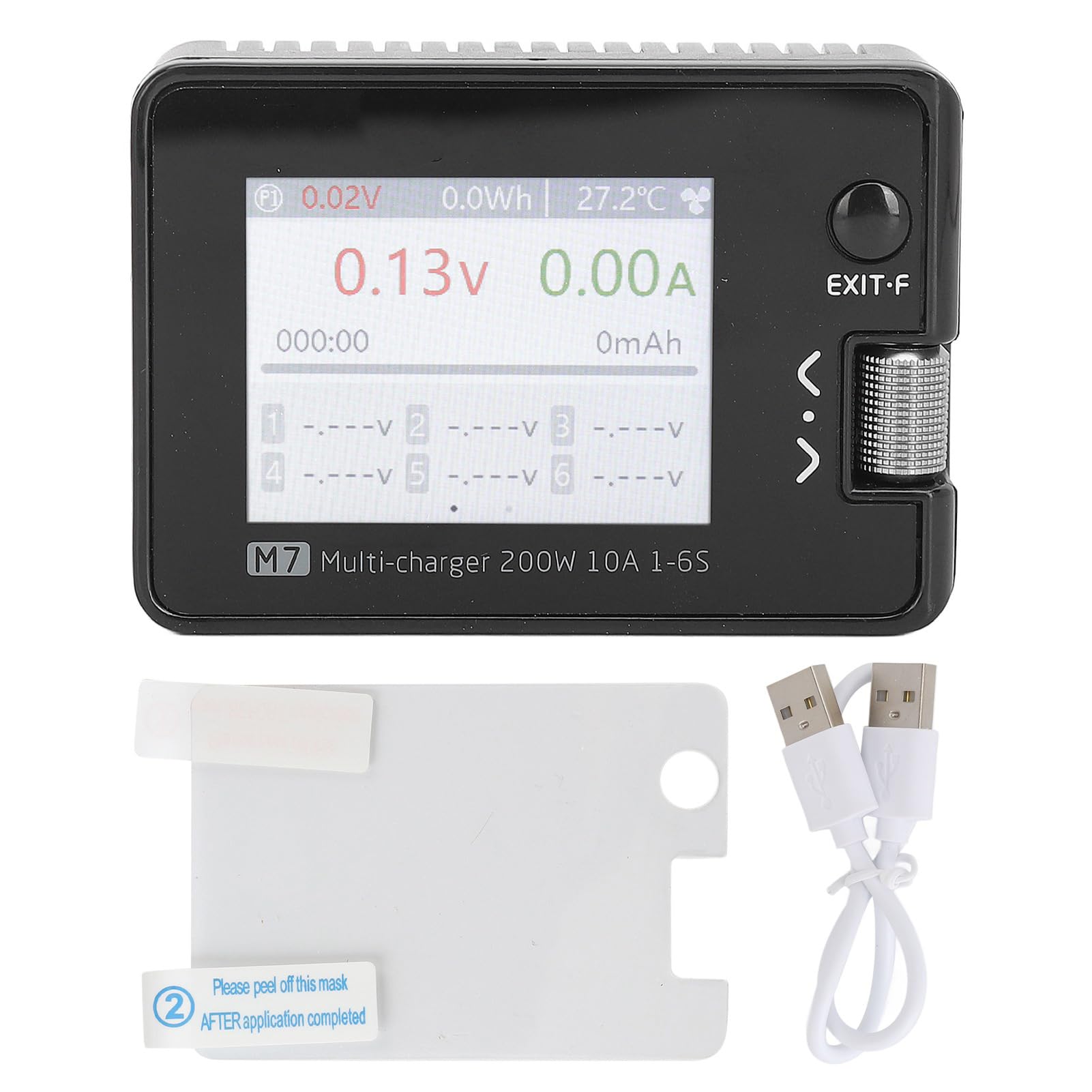 200W 10A RC Lipo ładowarka, Bateria Lipo Zabawka do Utrzymywania Równowagi z ładowarką RC ładowarka RC Samochód Samolot łódź ładowarka Baterii Wyładowarka Czarny