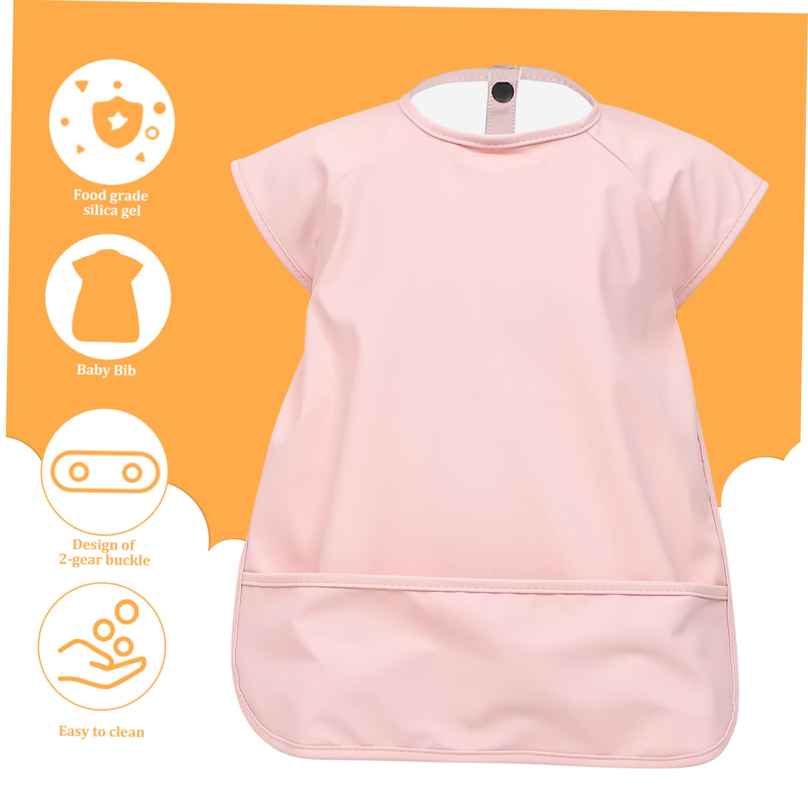 Abaodam isst Lätzchen bibs babylätzen Essenslätzchen Sabberlätzchen wasserdichtes Lätzchen Schutzkleidung für Erwachsene -Lätzchen Babylätzchen zum Essen Pu