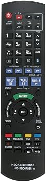N2QAYB000618 Replace Remote Control - VINABTY N2QAYB000615 IR6 Recorder Remote Control Replacement For Panasonic HDD DVD DMR-HW120 DMR-HW220 DMR-HW100EBK DMR-HW100 DMRHW100EB-K Remote Controller