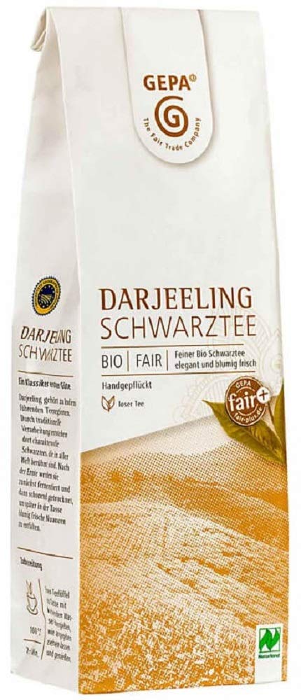Gepa Bio Schwarztee Darjeeling - Lose - 1 Karton ( 5 x 100g )