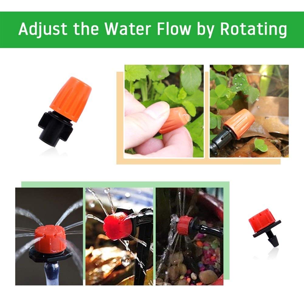 30M Kit d'arrosage automatique usine Micro goutte à goutte Système d'irrigation Irrigation Jardin Vaporiser arrosage auto Kits avec goutteur réglable