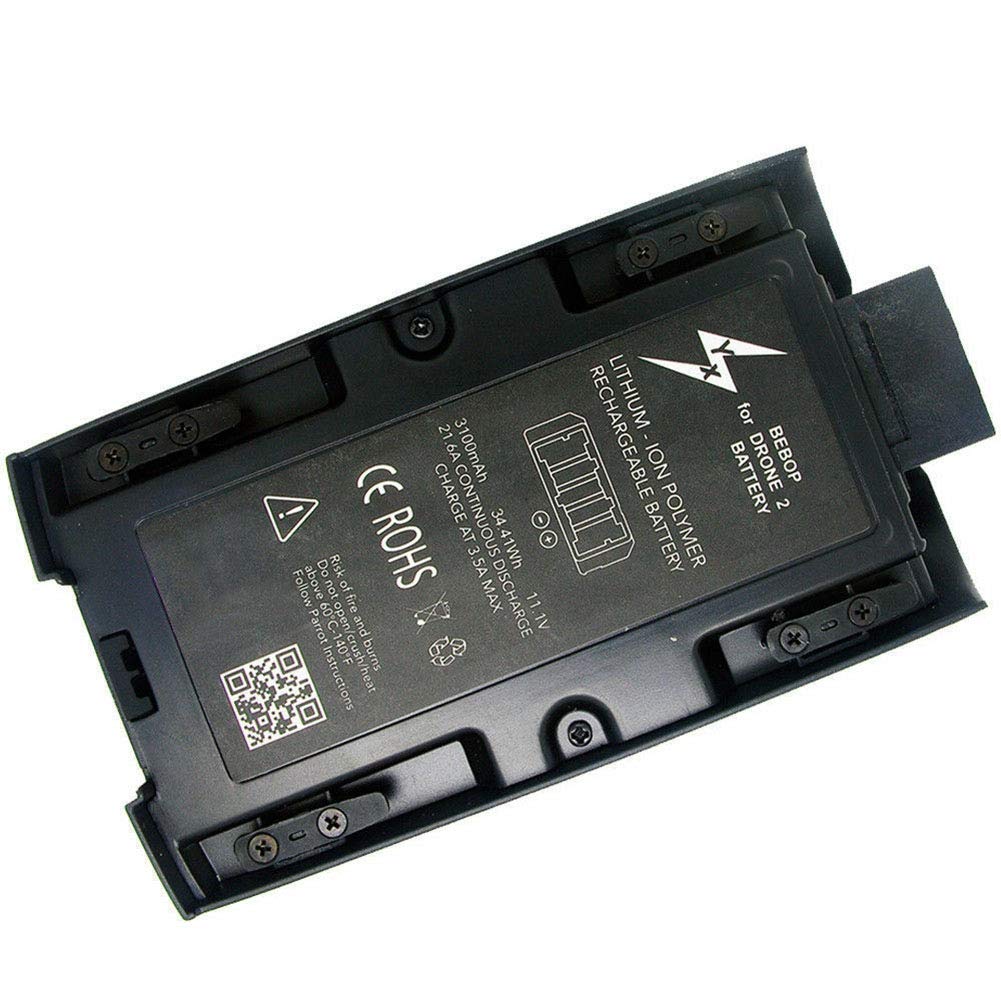 yasoe Mise À Niveau de la Batterie Lipo pour Parrot Bebop 2 Batterie de Rechange pour Drone RC 3S 3100MAh 11.1V Batterie Lipo pour PièCes de Quadrirotor RC