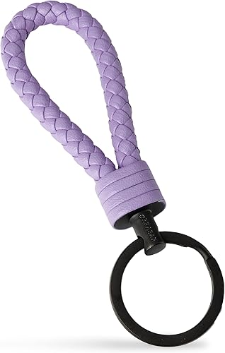 Miniatura 9 de SERASAR Leather Keychain Strong - with Additional Stainless Steel Key Ring for Small Keys - with Gift Box