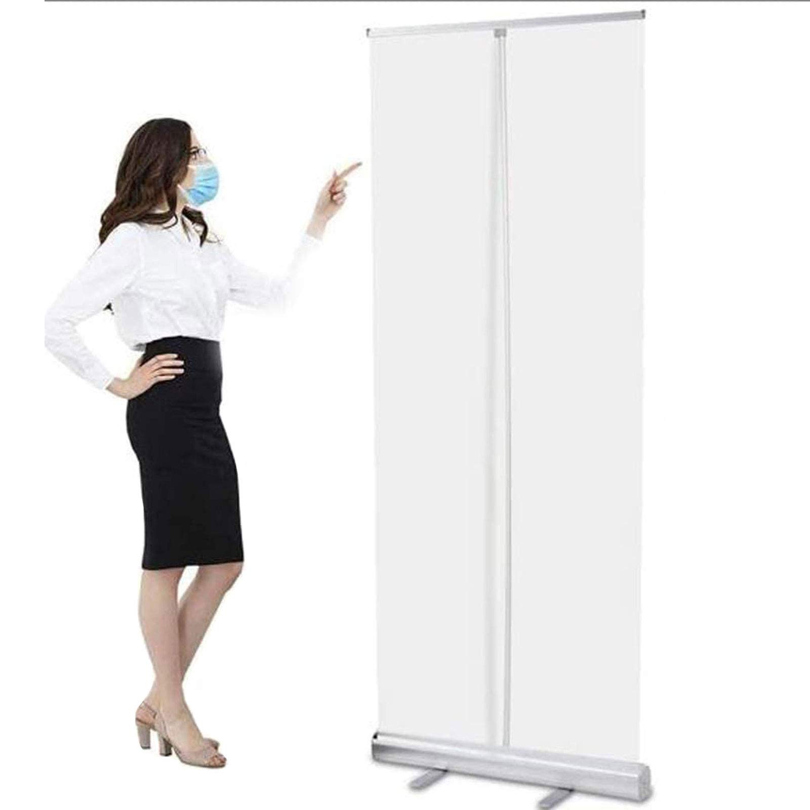 Présentoir de sol transparent 100x200cm idéal pour salon de coiffure