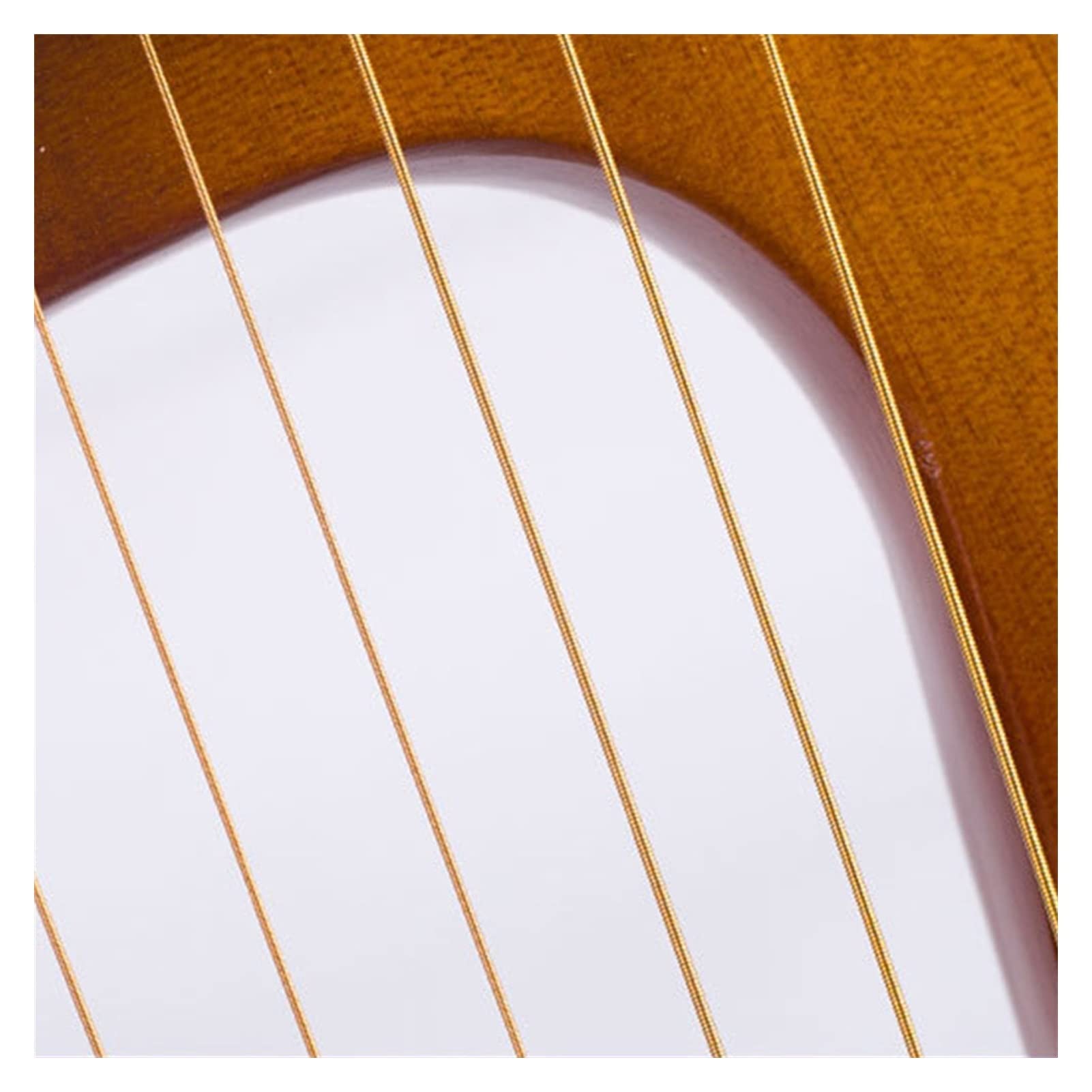 21 Saiten Leier Harfe Aus Holz Mahagoni Musikinstrument Mit Ersatzsaiten Stimmschlüssel Harfen-Saiteninstrument