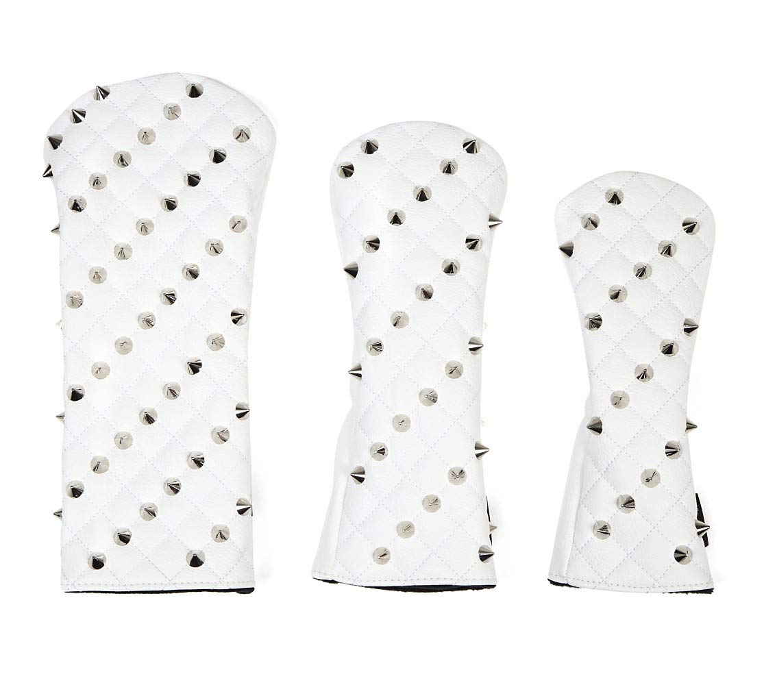 スタッズヘッドカバー3個セット Amazon.co.jp: スタッズヘッドカバー3個セット DR/FW/UT (白