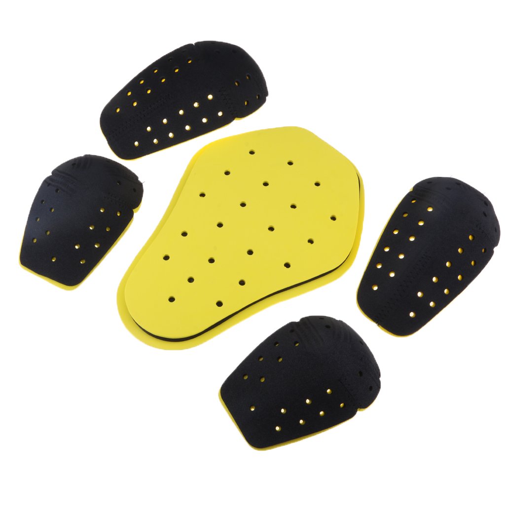 5x Pads Protezione Gomito Spalla Paraschiena Inserto Giacca Accessorio Motocicletta