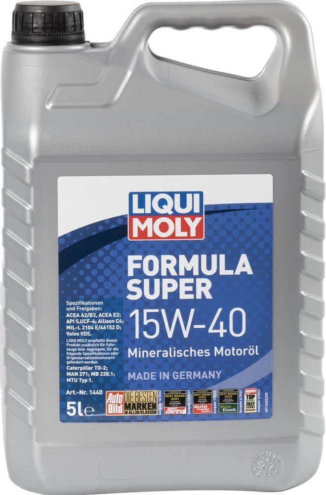 Liqui Moly Formula Super 15W-40 | 5 L | mineralisches Motoröl | Art.-Nr.: 1440