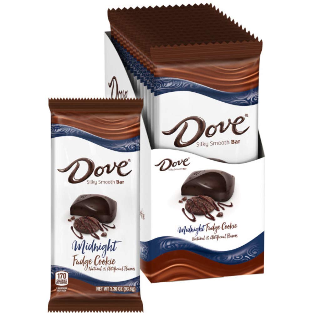 Dove Midnight Chocolate Fudge Cookie Candy Bar, 3.3 Ounce