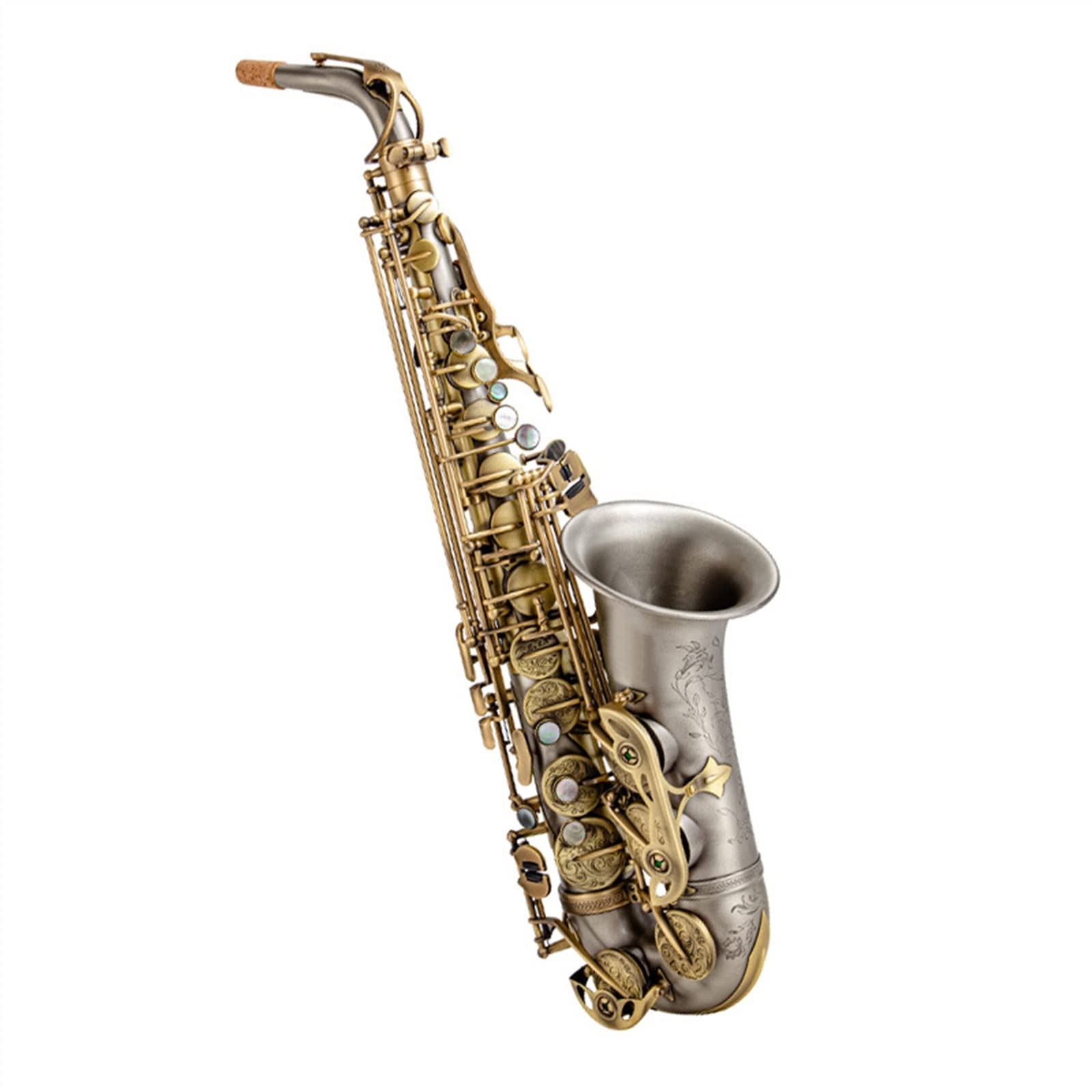 Instrumento De Saxofón Mi Bemol Saxofón Alto Cuproníquel Retro Saxofón Principiante