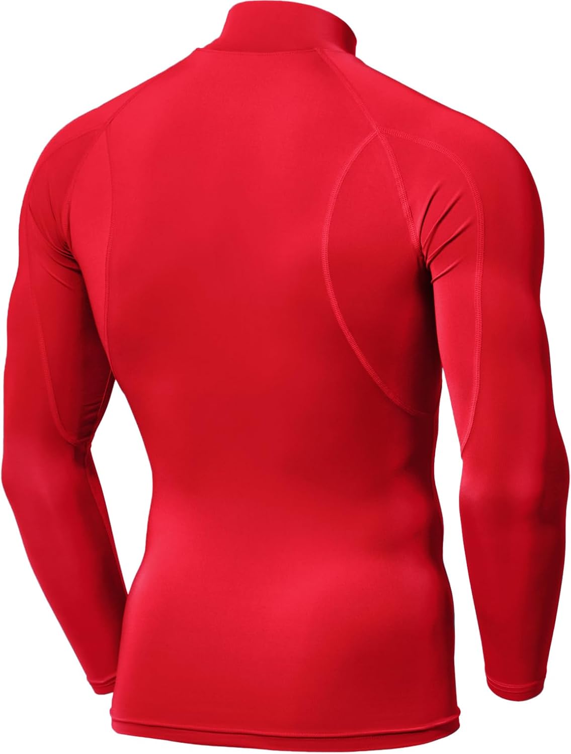 TSLA Men's UPF 50+ Mock Long Sleeve Compression Shirts, Athletic Workout Shirt, Base Layer for Water Sports - Image 9