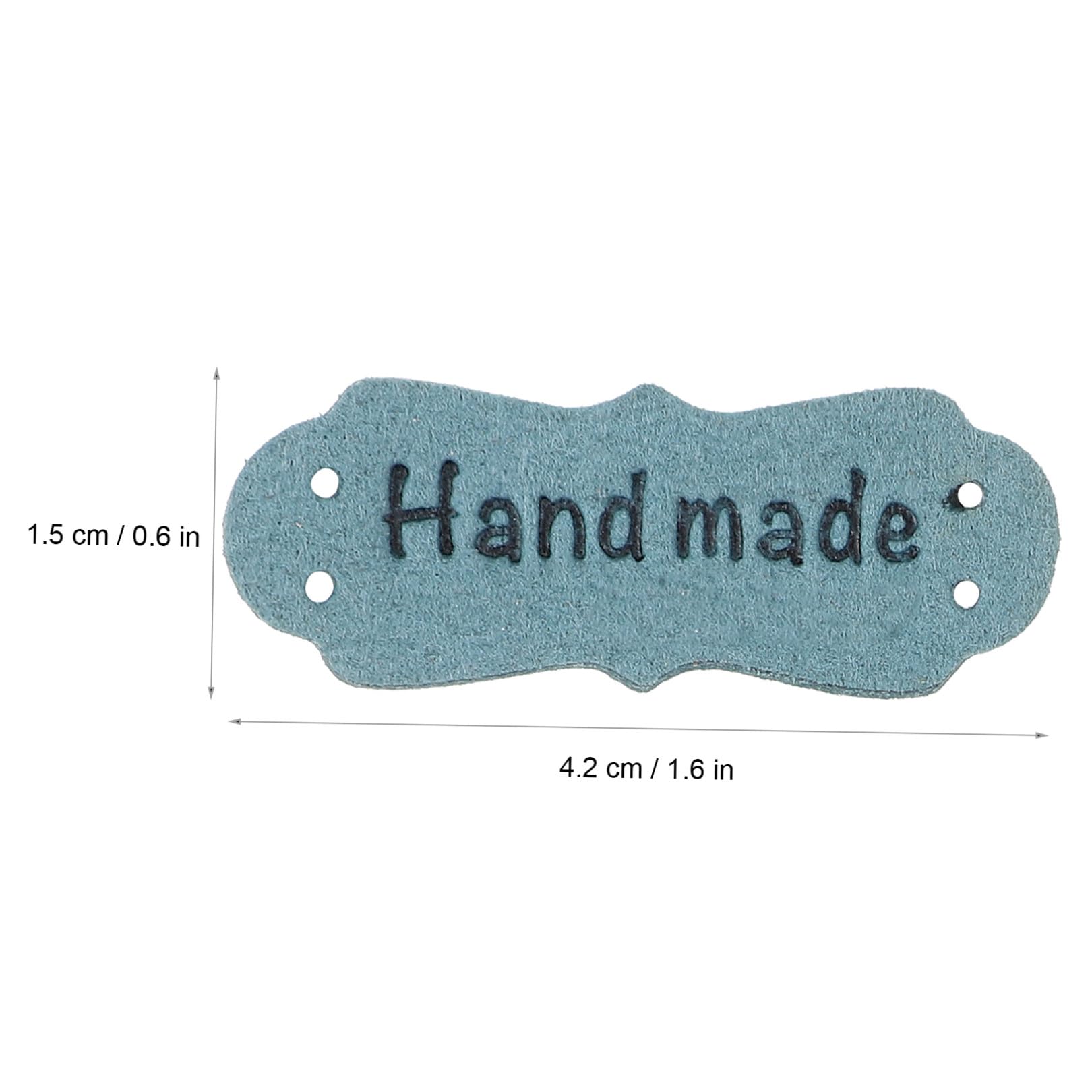 Abaodam 300pezzi Etichette Pu Goffrate Per Fai Da Te Accessori Per Cucito Decorazione Per Abbigliamento Borse Scarpe e Cappelli Di Etichette Artigianali