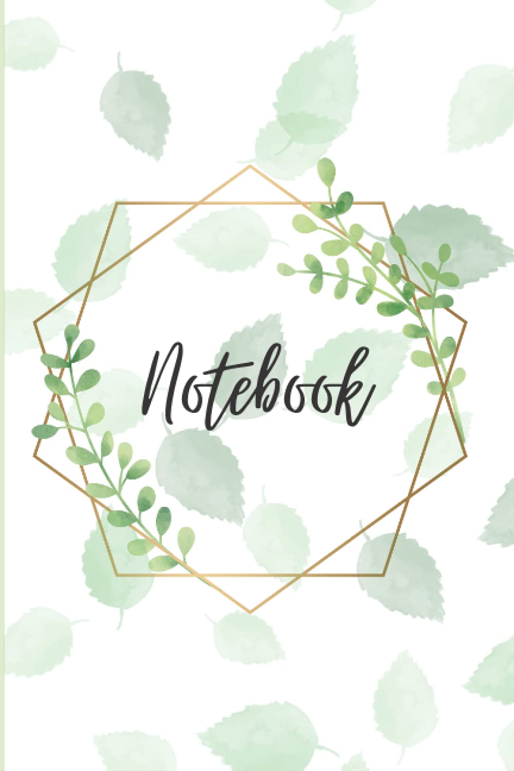 Simple aesthetic leaves notebook: Notebook for teens girls with aesthetic leaves cover and dotted pages for Journaling and writing and doodling