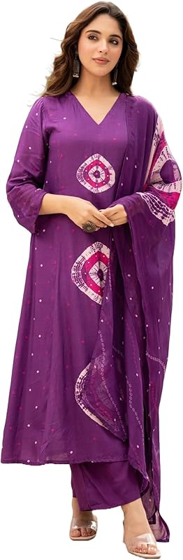 W Beige Linen-Blend Office Kurta Set