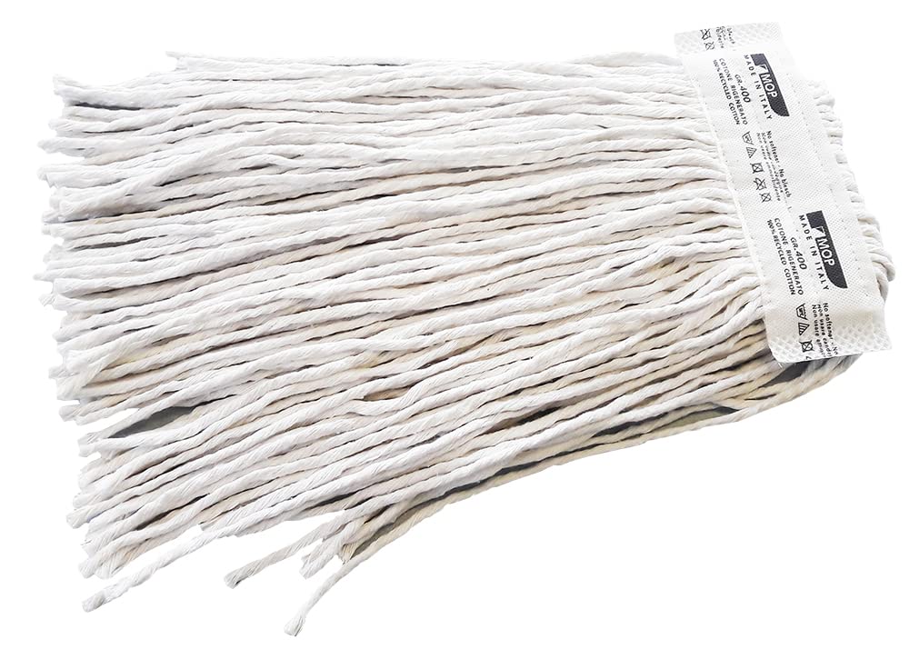10 pz ricambio mop cotone professionale a fascia gr. 400