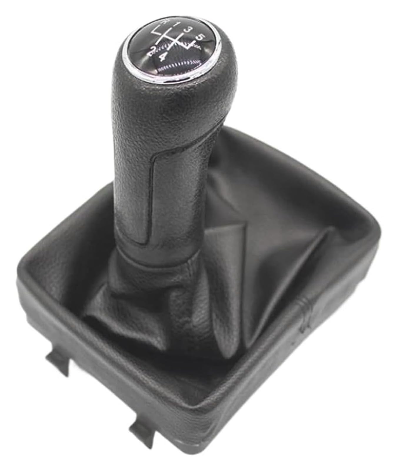 UTONGMU Manual Gear Shift Knob for VW for Polo 9N 9N2 2002-2009 Leather Gear Shift Knob Lever Shifter Gaiter Boot Case