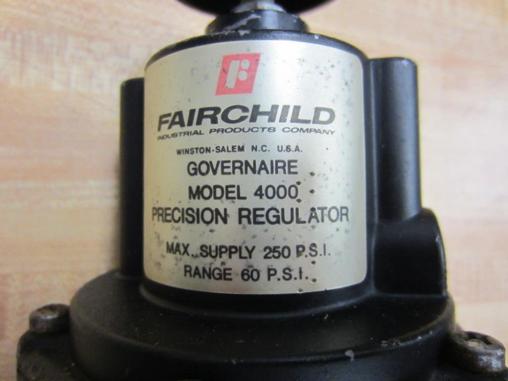 Fairchild Model 4000 Precision Regulator Range: 60 PSI