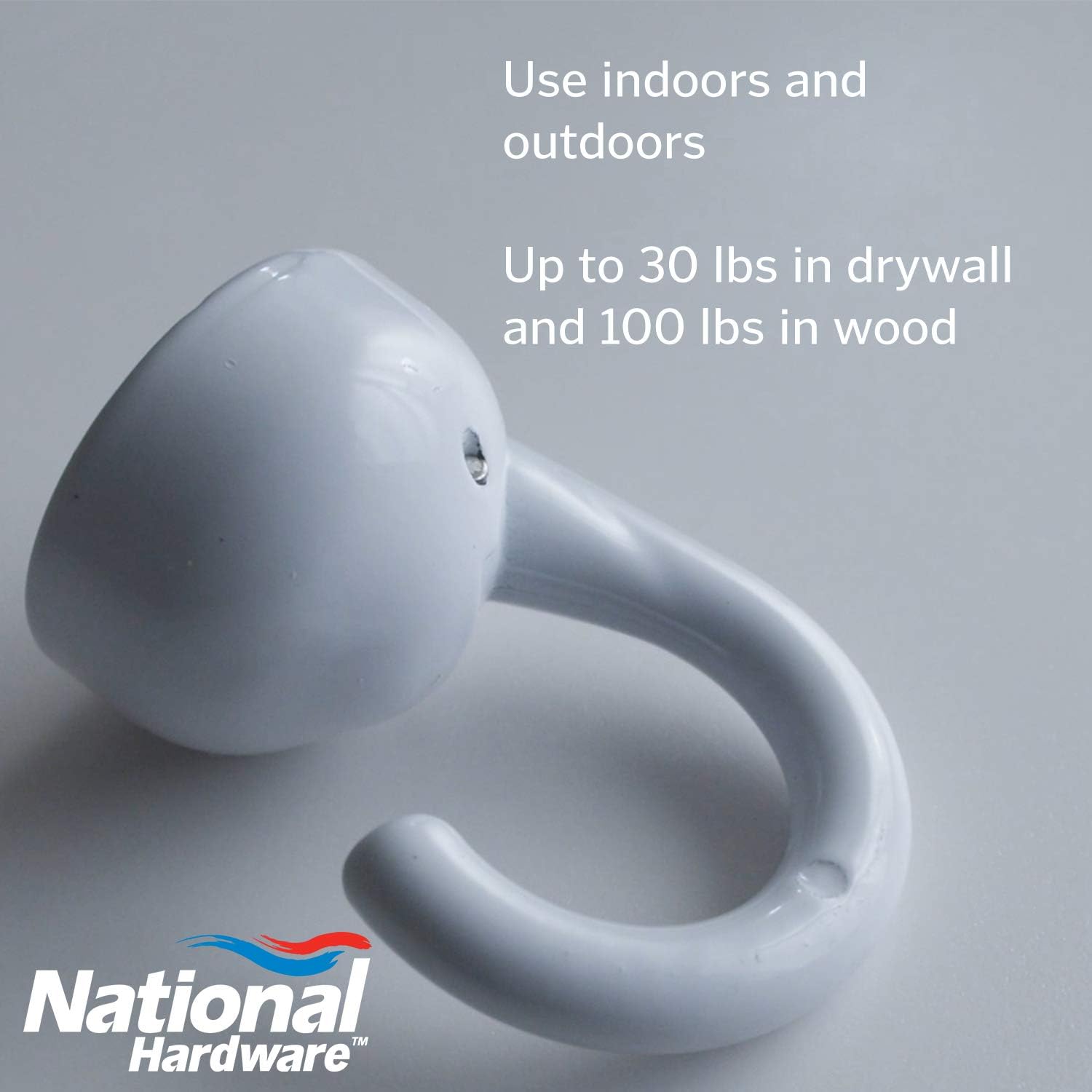 NATIONAL HARDWARE N260-140 White Elephant Ceiling Hook