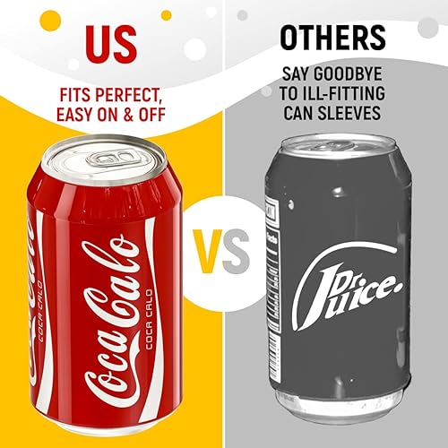 Miniatura 2 de BeerSkin Skywin - Cubiertas de silicona para latas que parecen refrescos, paquete de 40 unidades de 12 onzas (12.0 fl oz), reutilizables y