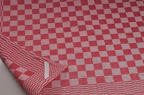 DoubleDry 12er Set Geschirrtücher Baumwolle 50x70 cm – Küchenhandtücher & Küchentücher Baumwolle – Hochwertige Geschirrhandtücher – Oeko-Tex Zertifiziert – Küchentuch(Rot) – Bild 3