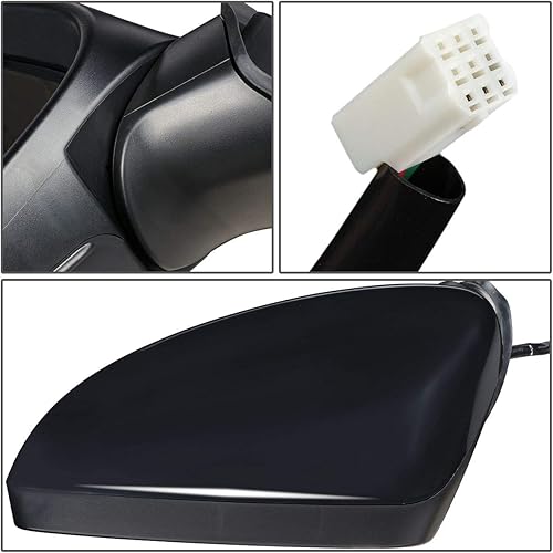 Miniatura 3 de DNA Motoring OEM-MR-MA1320181 Espejo de puerta lateral izquierdo con estilo de fábrica compatible con Mazda 3 14-15