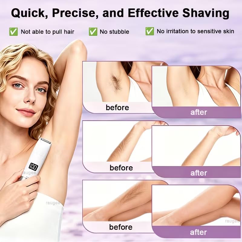Image of Hewan Epilators Facial Hair Removal Machine For Face, Chin, Cheek, Eyebrow, Upper Lip Hair Removal for Women, USB RECHARGEABLE Epilator Machine for Women Epilators (White) (new Bikini trimmer)
