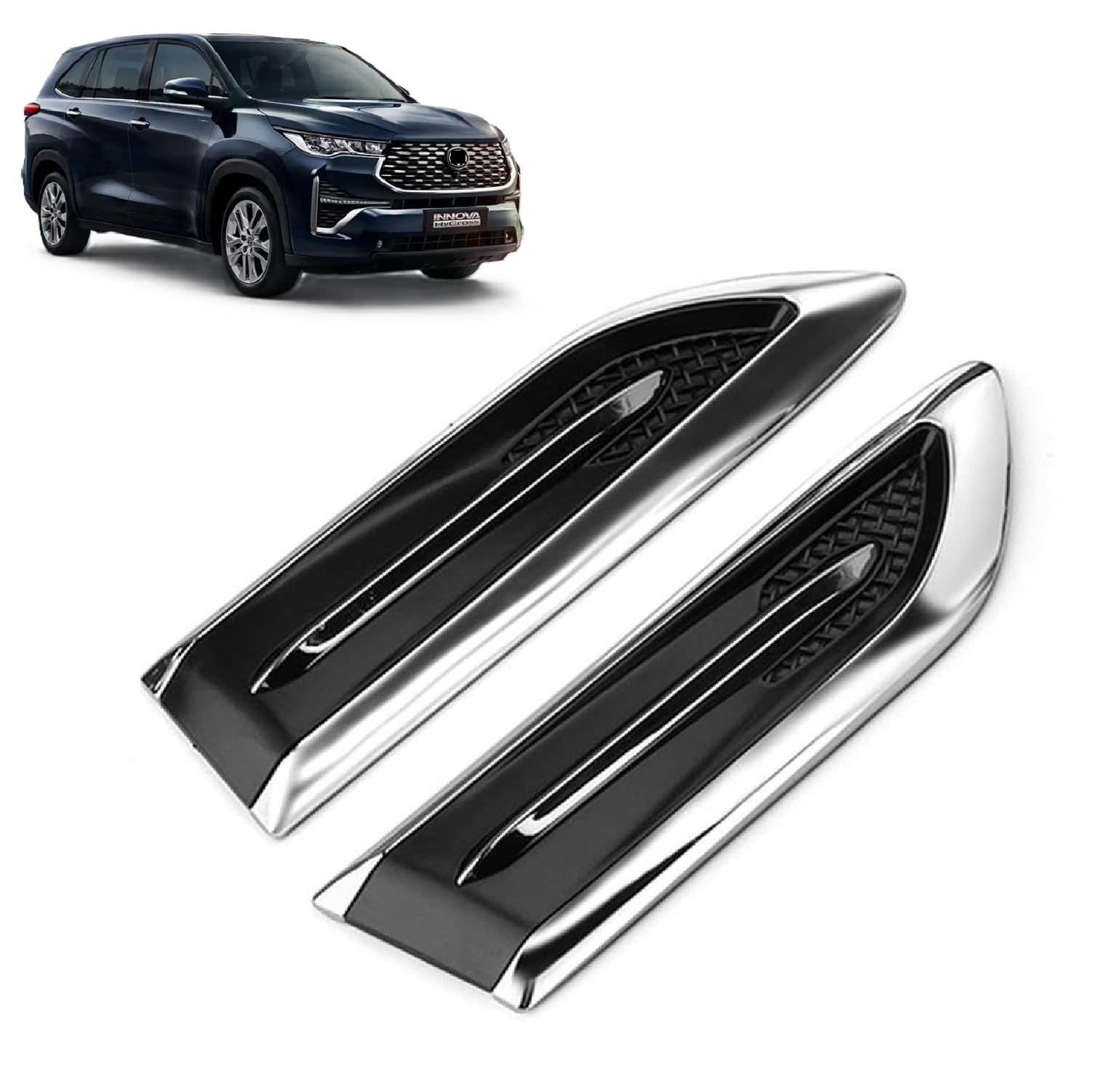 Car Air Flow Side Fender Vent Compatible With Innova Hycross 2025 Year All Models of Toy-ota Air Flow Vent Hole Cover Fender Intake Grille for All Cars, Set of 2-image-16