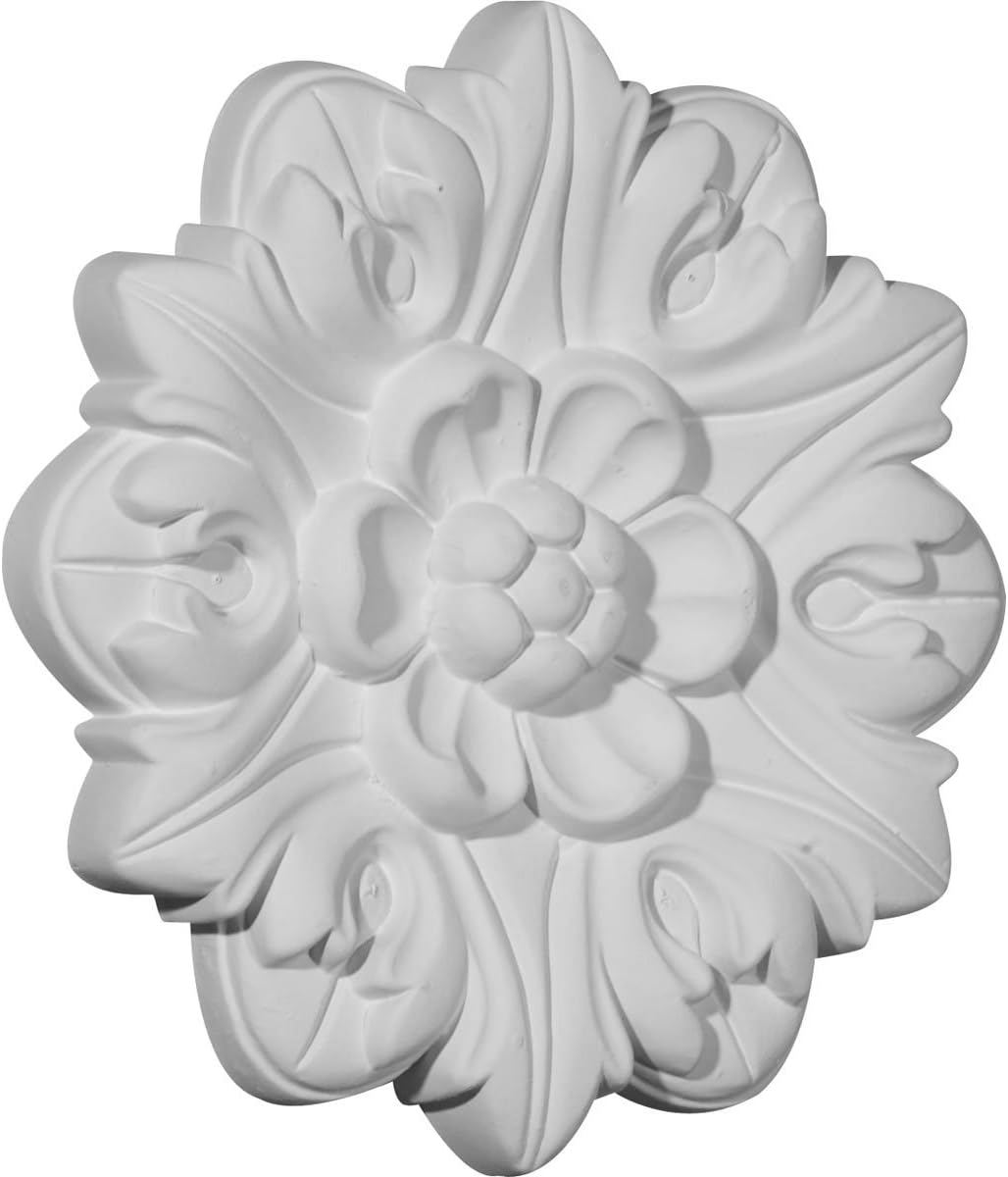 Ekena Millwork ROS07X07KE Kent Round Rosette, 7 5/8"OD x 1 3/8"P, Primed