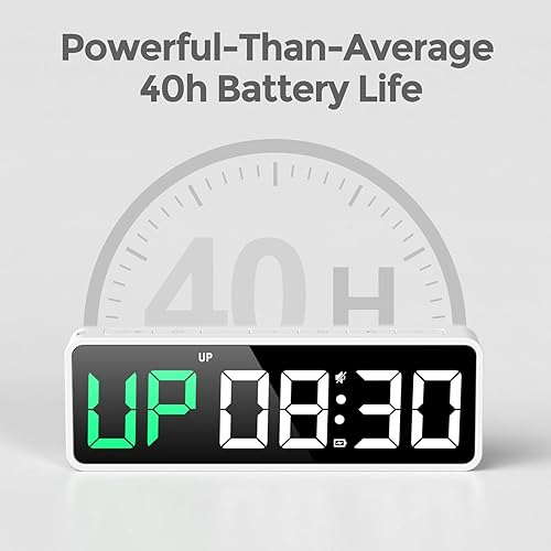 Miniatura 3 de REACHER Reloj portátil con temporizador de gimnasio para garaje en casa, cuenta regresivaarriba, cronómetro, temporizador de intervalos de