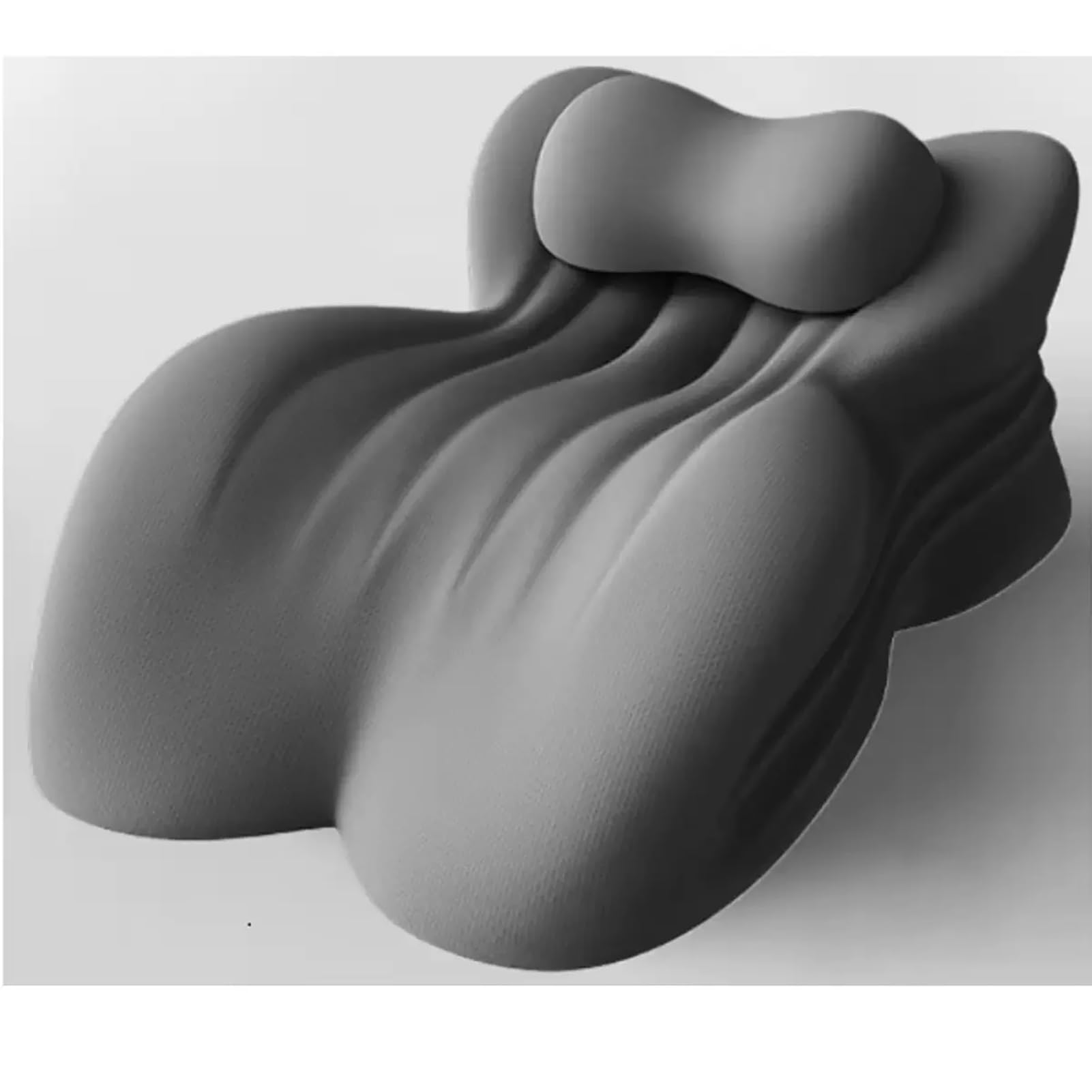 Oreilles coussin intimité incliné jambes ergonomique mousse mémoire gris