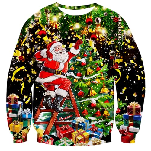 Fanient Herren Damen Weihnachtspullover Weihnachten Party Sweatshirts...