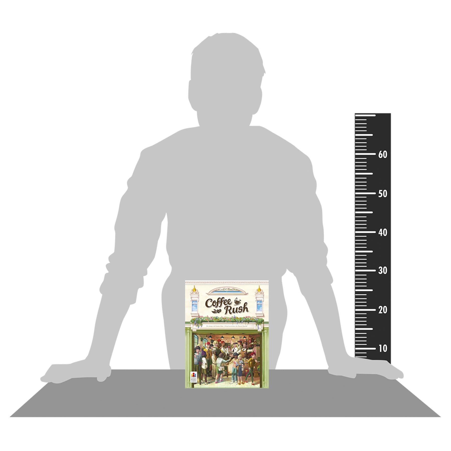Korea Board Games Coffee Rush, Juego de Mesa de Estrategia para Adultos y Familias, Conviértete en el Mejor Barista, A Partir de 8 Años, De 2 a 4 Jugadores, 30 Minutos por Partida, Español