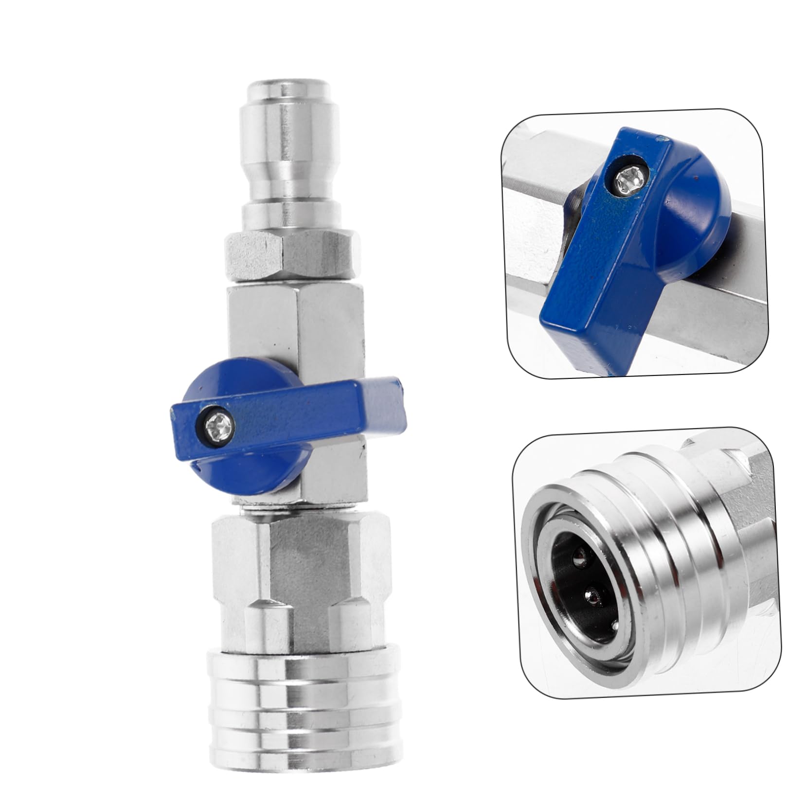 ifundom 5 Pezzi Valvola Inossidabile per Pressione Accessorio per Pulizia Lavaggio Auto e Giardinaggio Resistente e Duraturo per Ad Pressione