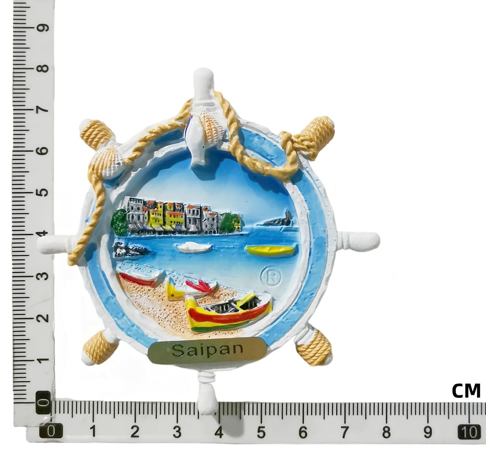 Imán Decorativo 3D Saipan EE. UU. Souvenir miniatura 6