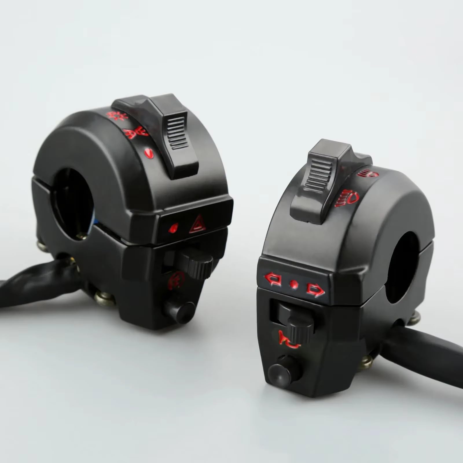 7/8 "22mm Moto ATV Manubrio Lato Sinistro Destro Interruttore Di Controllo Per Universale High/Low Fascio Luce Indicatore Direzione Corno Blocco Comandi Moto(Left right)