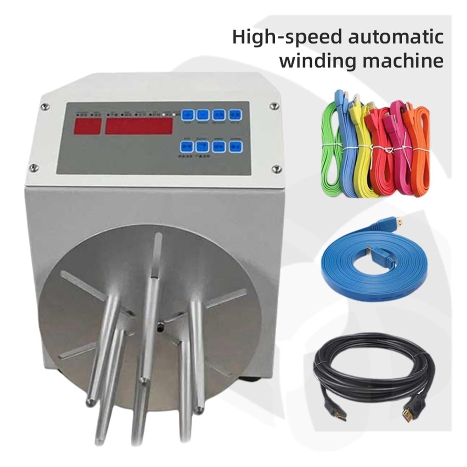 Máquina de bobinado automático para cable, diámetro de alambre de 4 a 10 mm, ideal para USB, línea telefónica, manguera de jardín, almacenamiento eficiente de carrete de cable